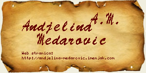 Andjelina Medarović vizit kartica